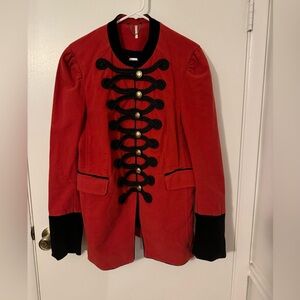 Free People Red Band Jacket, size large
